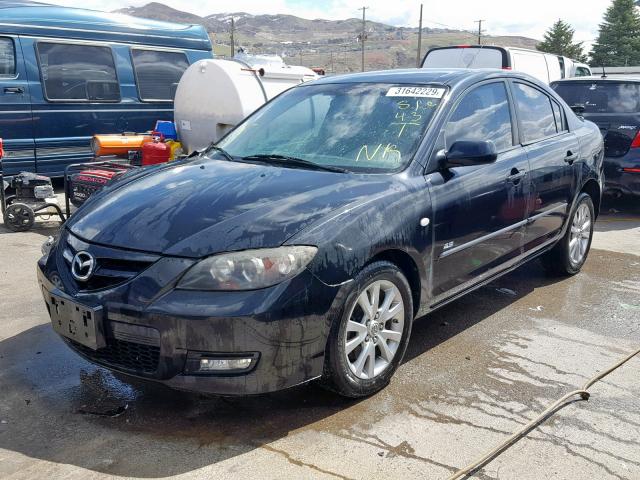 JM1BK123X71717218 - 2007 MAZDA 3 S BLACK photo 2