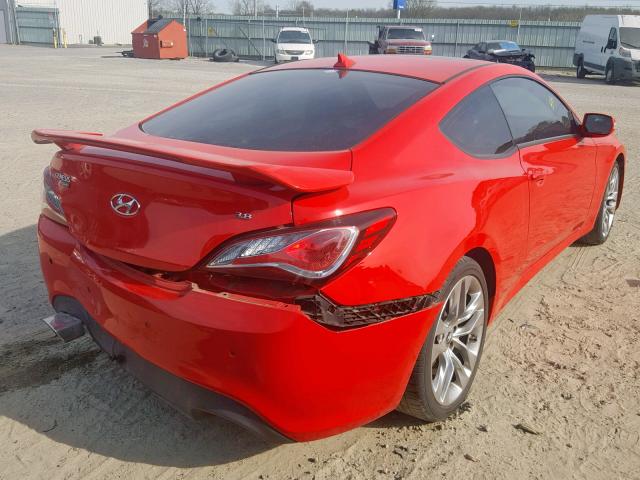 KMHHU6KJ1FU131080 - 2015 HYUNDAI GENESIS CO RED photo 4