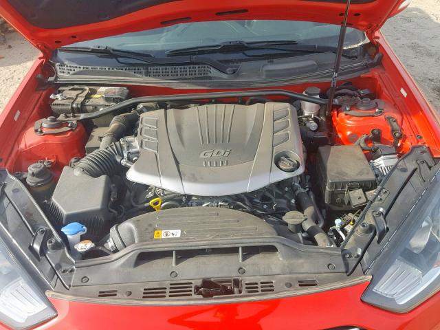 KMHHU6KJ1FU131080 - 2015 HYUNDAI GENESIS CO RED photo 7