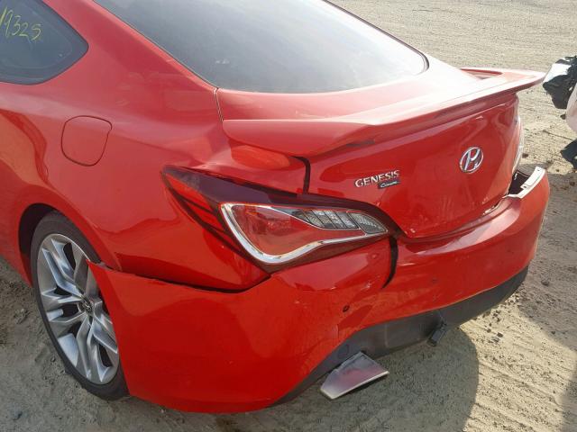 KMHHU6KJ1FU131080 - 2015 HYUNDAI GENESIS CO RED photo 9