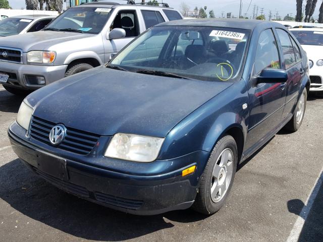 3VWSE69M22M027457 - 2002 VOLKSWAGEN JETTA GLS GREEN photo 2