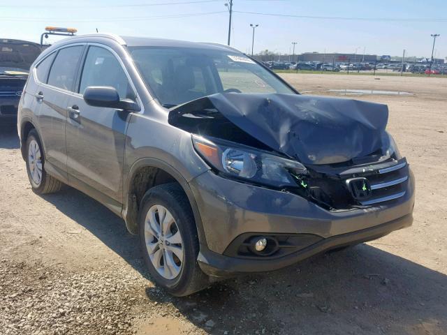 2HKRM4H79EH659418 - 2014 HONDA CR-V EXL GRAY photo 1