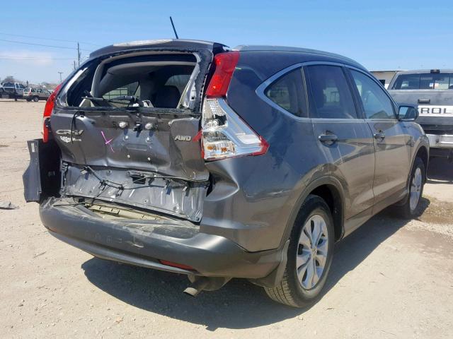 2HKRM4H79EH659418 - 2014 HONDA CR-V EXL GRAY photo 4