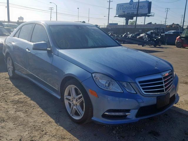 WDDHF5KB0CA646575 - 2012 MERCEDES-BENZ E 350 BLUE photo 1