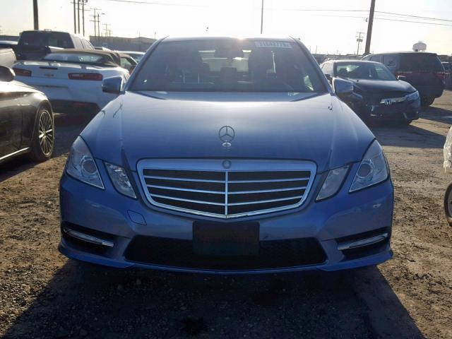 WDDHF5KB0CA646575 - 2012 MERCEDES-BENZ E 350 BLUE photo 10