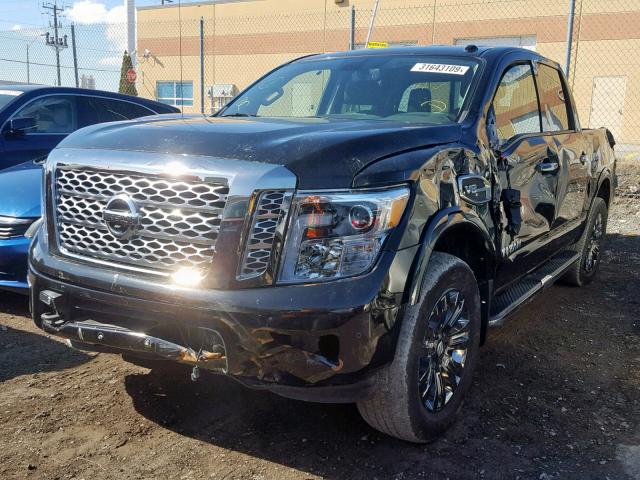 1N6AA1E52HN533510 - 2017 NISSAN TITAN SV BLACK photo 2