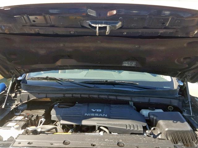 1N6AA1E52HN533510 - 2017 NISSAN TITAN SV BLACK photo 7