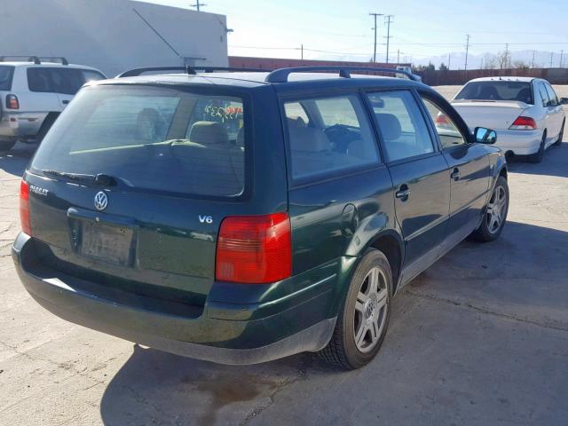 WVWJH63B41E036842 - 2001 VOLKSWAGEN PASSAT GLX GREEN photo 4