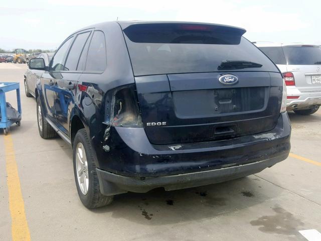 2FMDK3GC2ABB27857 - 2010 FORD EDGE SE BLUE photo 3