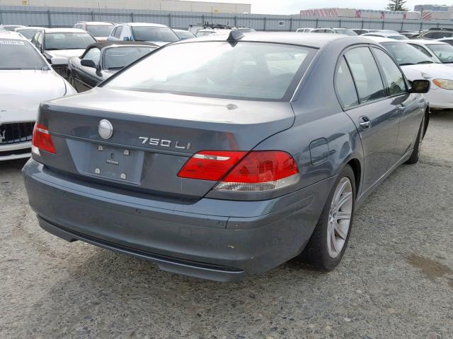 WBAHN83536DT39036 - 2006 BMW 750 LI GRAY photo 4