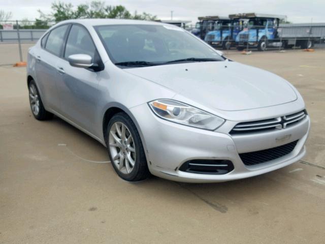 1C3CDFBA4DD267686 - 2013 DODGE DART SXT SILVER photo 1