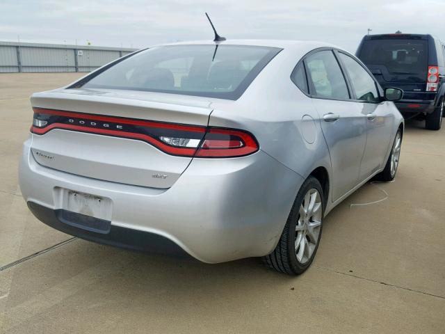 1C3CDFBA4DD267686 - 2013 DODGE DART SXT SILVER photo 4