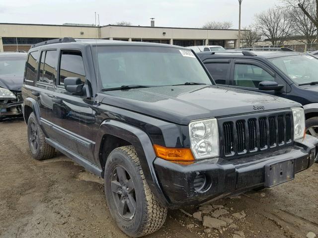 1J8HG48K26C143608 - 2006 JEEP COMMANDER BLACK photo 1