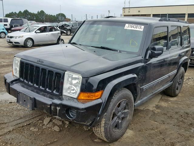 1J8HG48K26C143608 - 2006 JEEP COMMANDER BLACK photo 2
