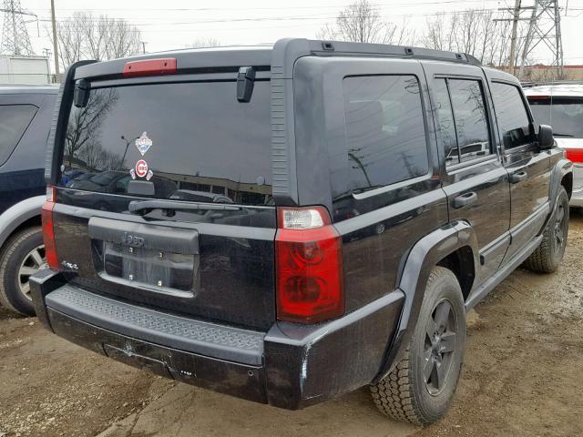 1J8HG48K26C143608 - 2006 JEEP COMMANDER BLACK photo 4