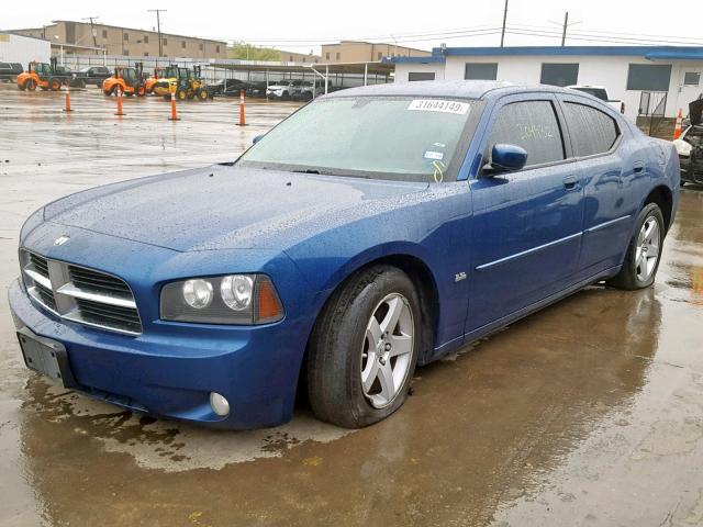 2B3CA3CV2AH309664 - 2010 DODGE CHARGER SX BLUE photo 2