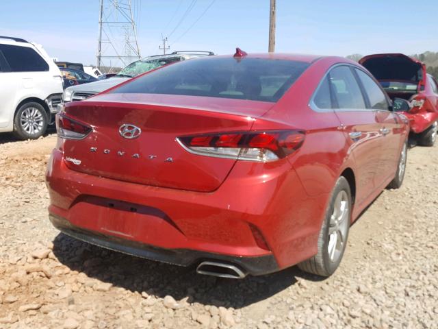 5NPE34AF2JH596742 - 2018 HYUNDAI SONATA SPO RED photo 4