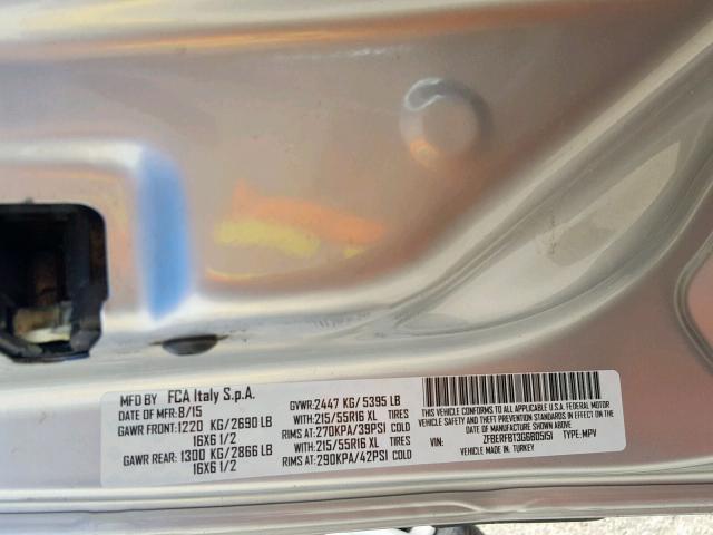 ZFBERFBT3G6B05151 - 2016 RAM PROMASTER 灰色 照片 10