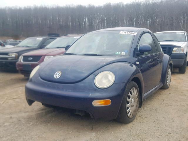 3VWBC21C4YM431838 - 2000 VOLKSWAGEN NEW BEETLE ლურჯი ფოტო 2