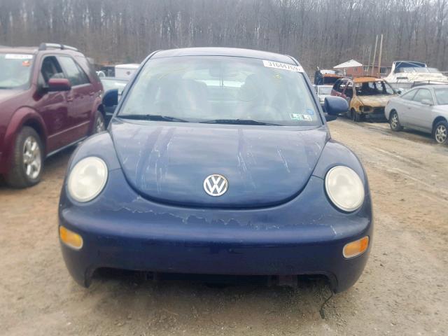 3VWBC21C4YM431838 - 2000 VOLKSWAGEN NEW BEETLE ლურჯი ფოტო 9