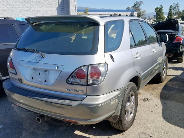 JT6HF10U4X0036429 - 1999 LEXUS RX 300 SILVER photo 4