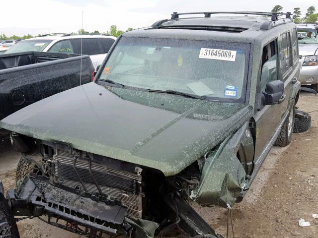 1J8HG58256C346496 - 2006 JEEP COMMANDER GREEN photo 2