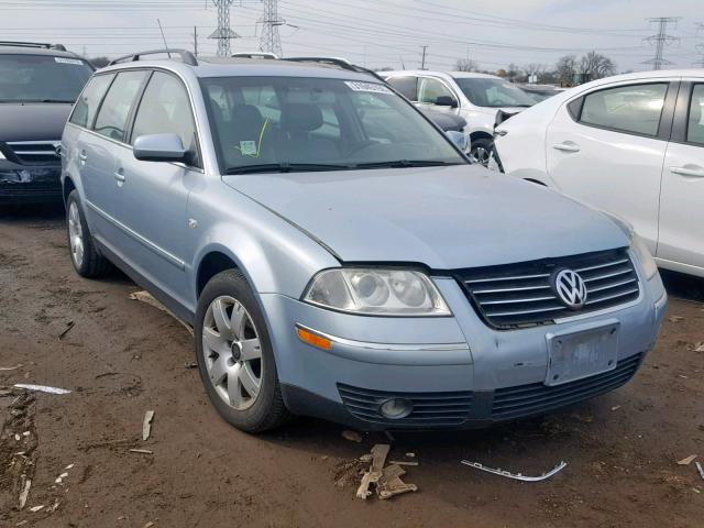 WVWYH63B93E420505 - 2003 VOLKSWAGEN PASSAT GLX BLUE photo 1