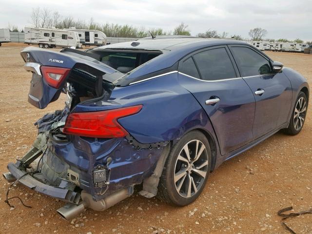 1N4AA6AP9HC450097 - 2017 NISSAN MAXIMA 3.5 BLUE photo 4