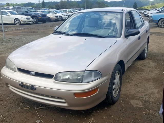 1Y1SK5264VZ407691 - 1997 GEO PRIZM BEIGE photo 2