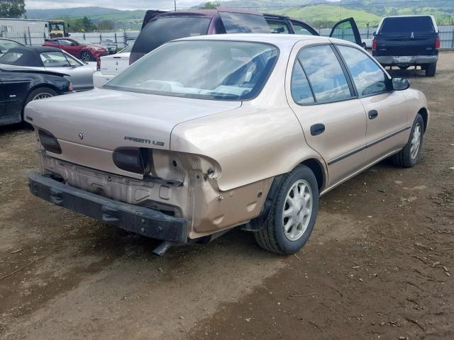 1Y1SK5264VZ407691 - 1997 GEO PRIZM BEIGE photo 4