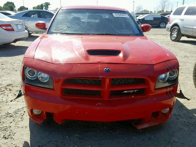 2B3CA7CWXAH100088 - 2010 DODGE CHARGER SR RED photo 9