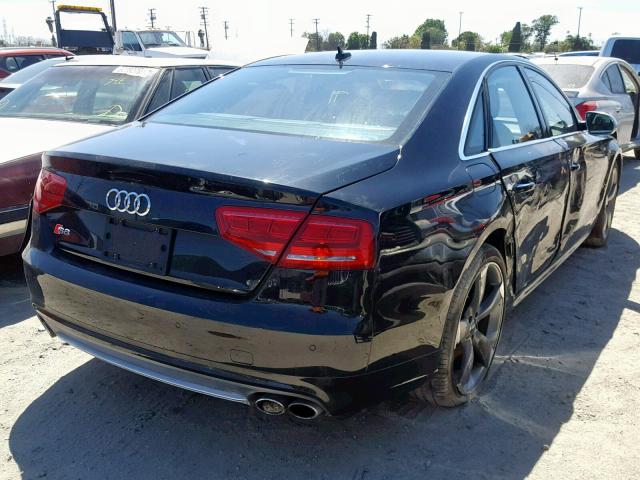 WAUD2AFD6EN011152 - 2014 AUDI S8 QUATTRO GRAY photo 4