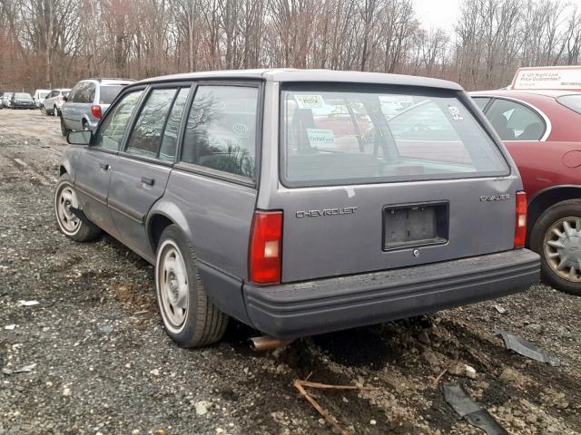 1G1JC84G4M7237260 - 1991 CHEVROLET CAVALIER V GRAY photo 3