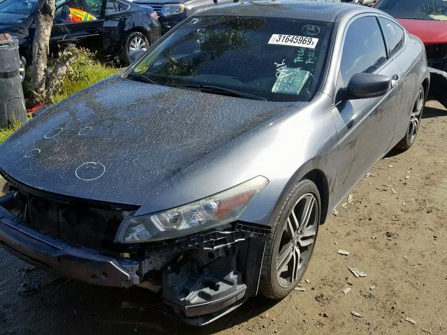 1HGCS12868A015884 - 2008 HONDA ACCORD EXL GRAY photo 2