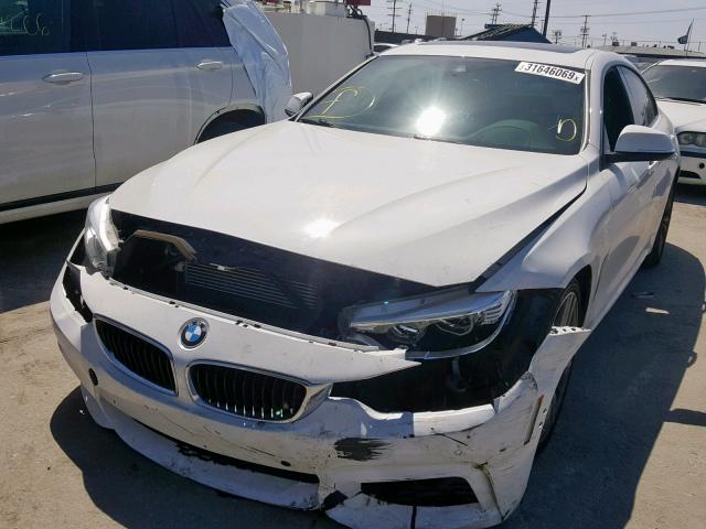 WBA4B1C51FD954943 - 2015 BMW 435 I WHITE photo 2