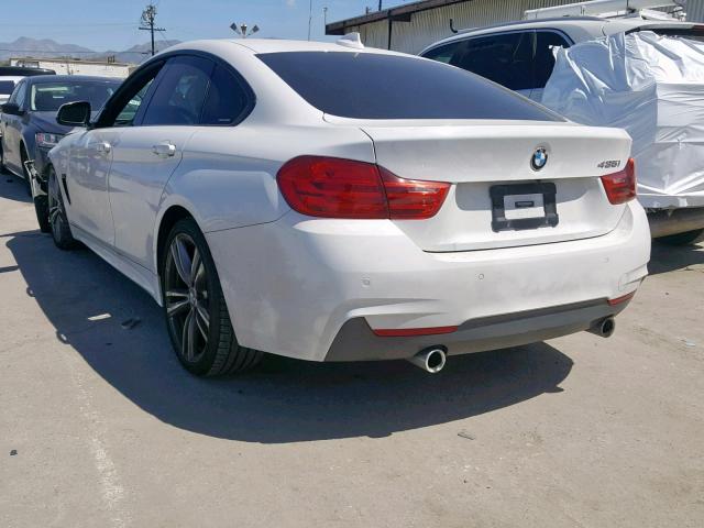 WBA4B1C51FD954943 - 2015 BMW 435 I WHITE photo 3