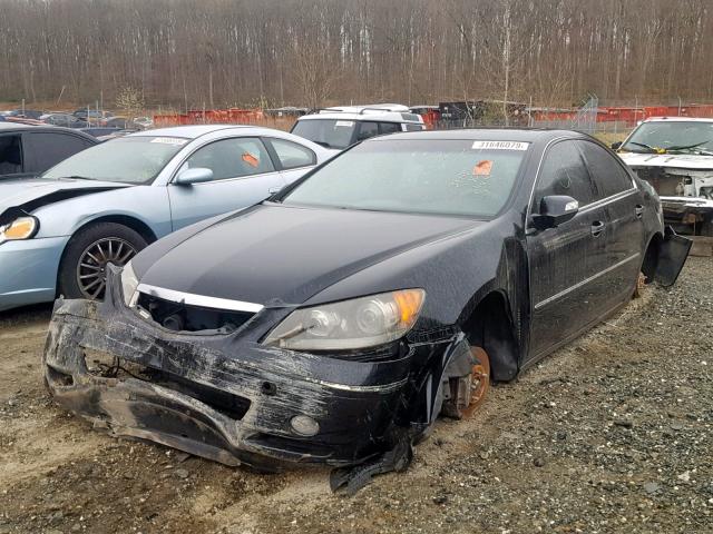 JH4KB16576C004516 - 2006 ACURA RL BLACK photo 2