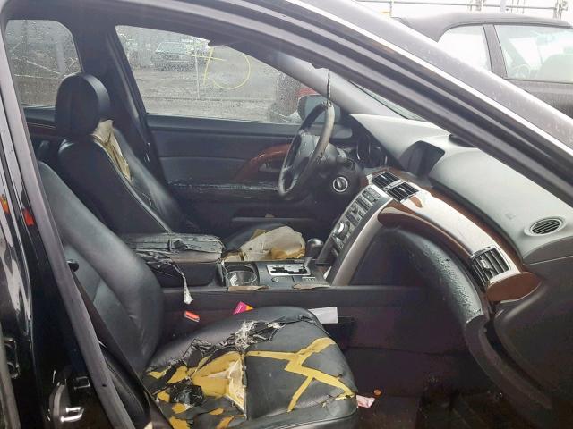 JH4KB16576C004516 - 2006 ACURA RL BLACK photo 5