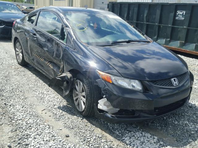 2HGFG3B10CH535814 - 2012 HONDA CIVIC EXL BLACK photo 1