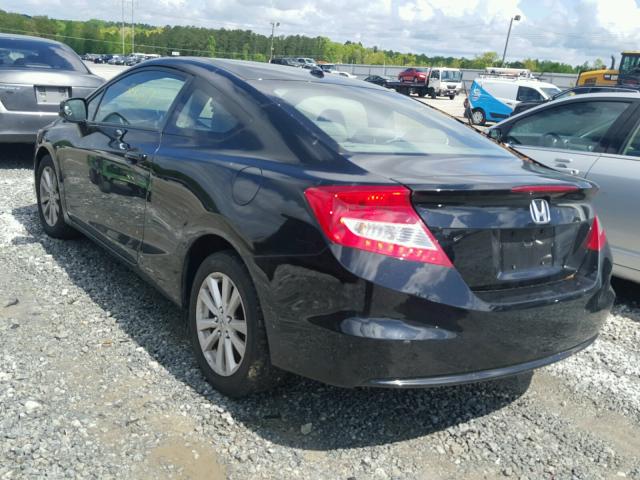 2HGFG3B10CH535814 - 2012 HONDA CIVIC EXL BLACK photo 3