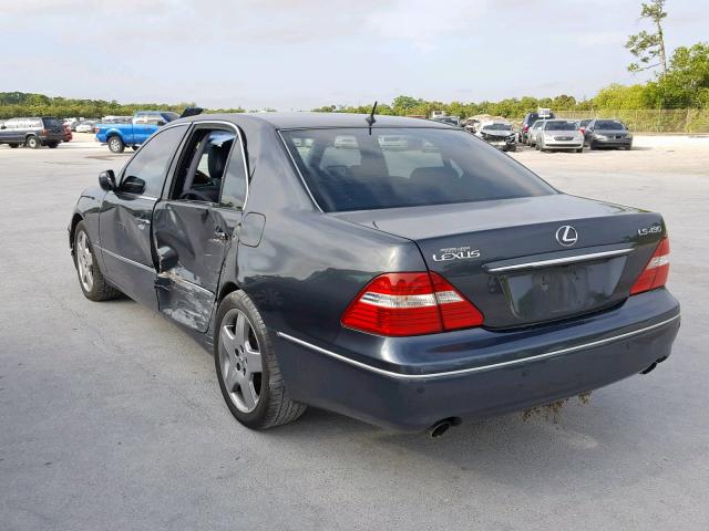 JTHBN36F140165776 - 2004 LEXUS LS 430 GRAY photo 3