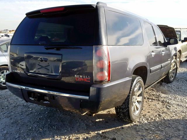 1GKFK66838J156693 - 2008 GMC YUKON XL D CHARCOAL photo 4