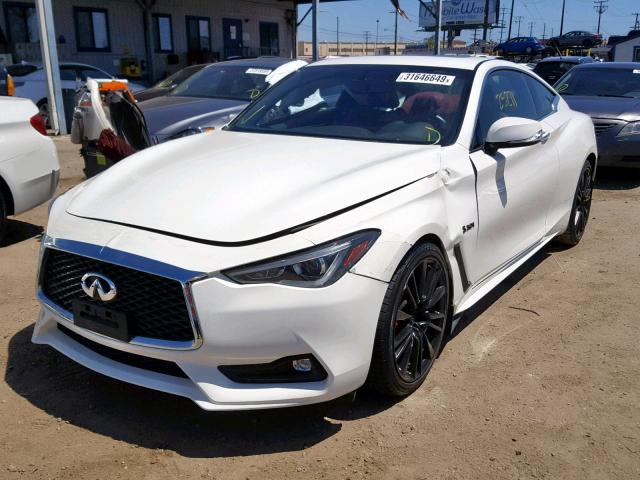 JN1FV7EK1HM610995 - 2017 INFINITI Q60 RED SP WHITE photo 2