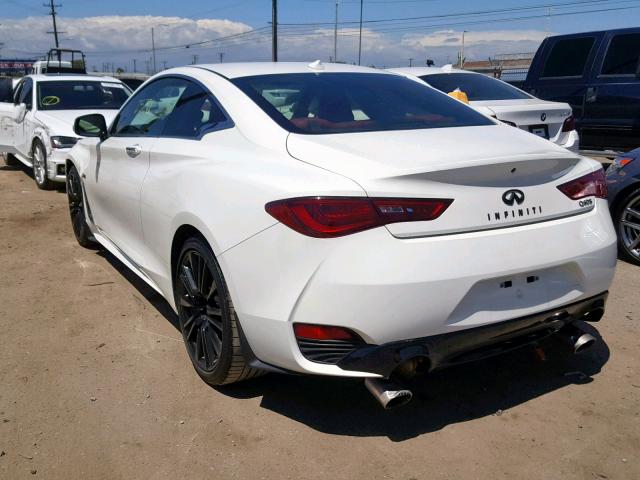 JN1FV7EK1HM610995 - 2017 INFINITI Q60 RED SP WHITE photo 3