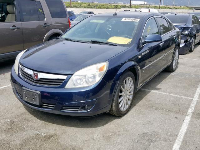 1G8ZV57787F141053 - 2007 SATURN AURA XR BLUE photo 2