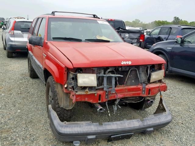 1J4GZ58Y8PC636860 - 1993 JEEP GRAND CHER RED photo 1