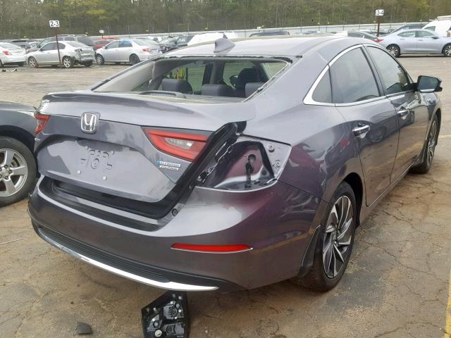 19XZE4F97KE001517 - 2019 HONDA INSIGHT TO CHARCOAL photo 4