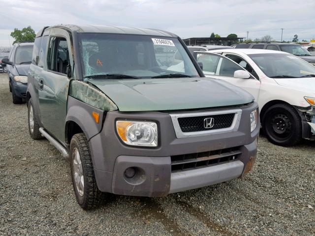 5J6YH28574L021580 - 2004 HONDA ELEMENT EX GREEN photo 1