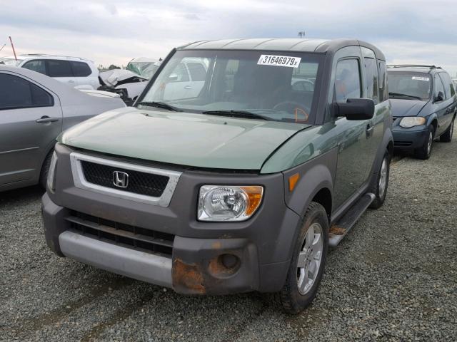 5J6YH28574L021580 - 2004 HONDA ELEMENT EX GREEN photo 2