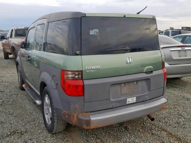 5J6YH28574L021580 - 2004 HONDA ELEMENT EX GREEN photo 3